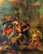 Eugene Delacroix The Abduction of Rebecca painting
